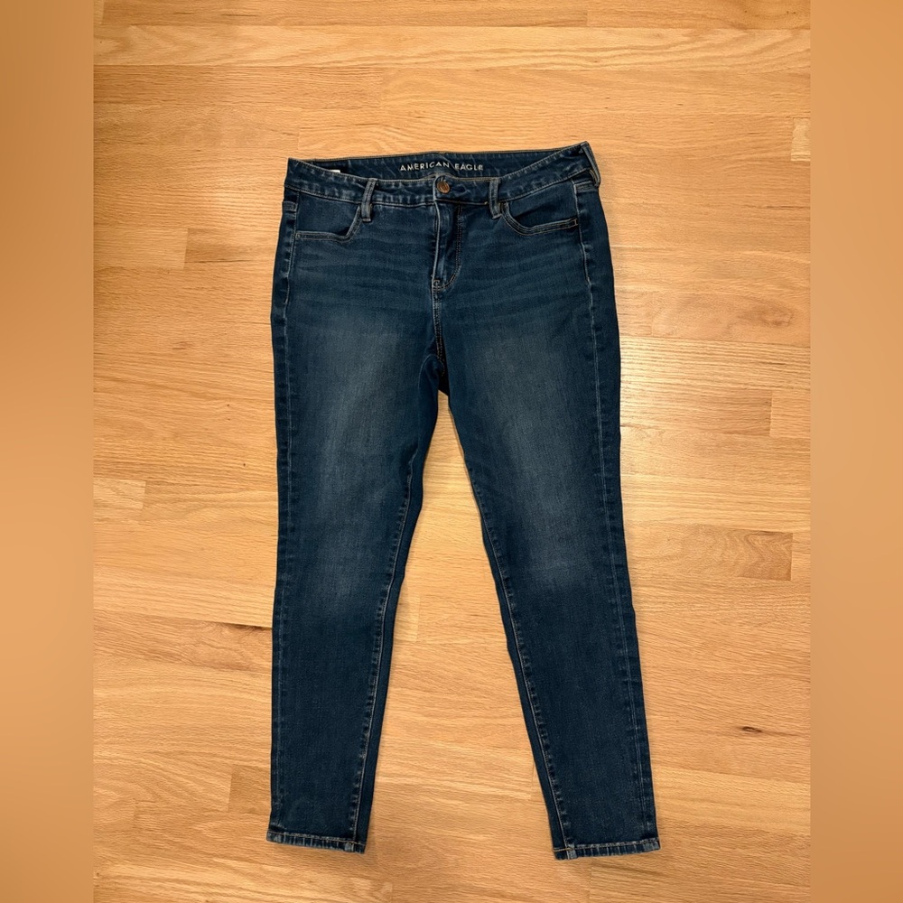 American Eagle Dream Stretch Dark Blue Skinny Jeans
